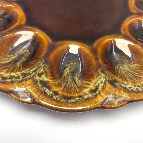 Vintage Deviled Egg Ceramic Serving Plate - Picture 5 of 7